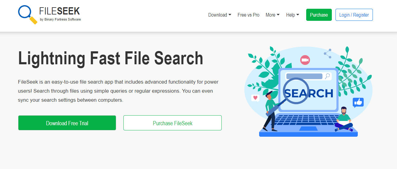 FileSeek web sitesi