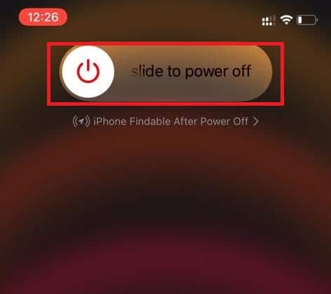 geser untuk mematikan iPhone Restart