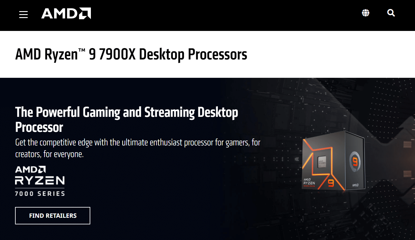 Processori desktop AMD Ryzen 9 7900X