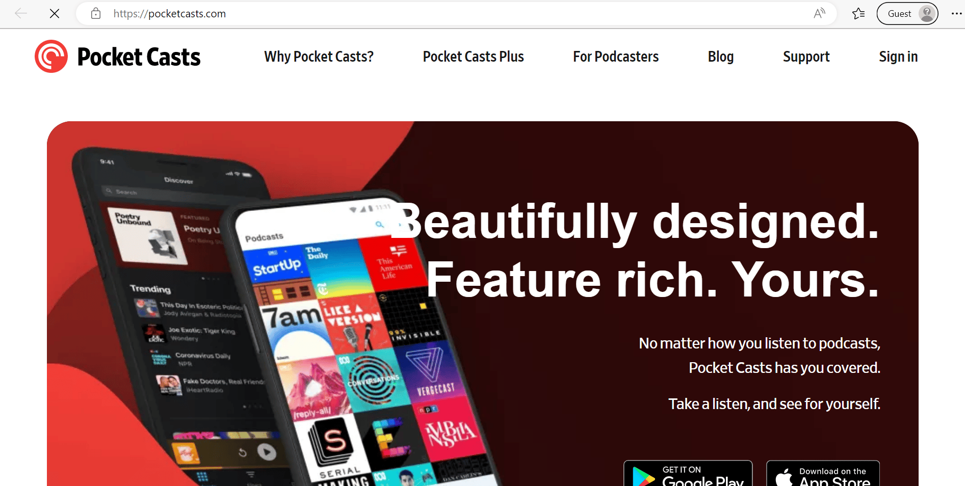 Pocket Casts. Top 15 cele mai bune aplicații de podcast pentru Android