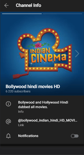 Bollywood Hint Filmleri Telegram kanalı