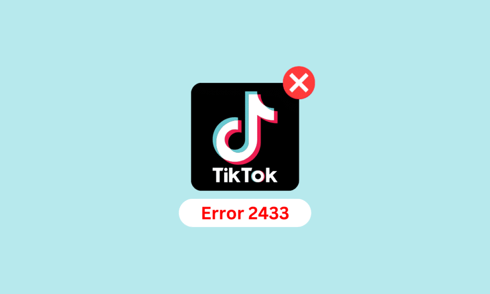 TikTok 오류 2433 수정하는 방법