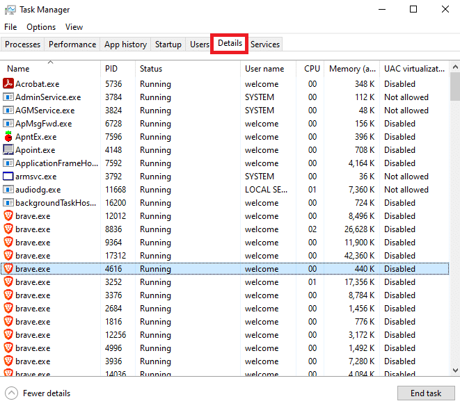 Ayrıntılar sekmesine gidin | Windows Neden Programları Küçültmeye Devam Ediyor?