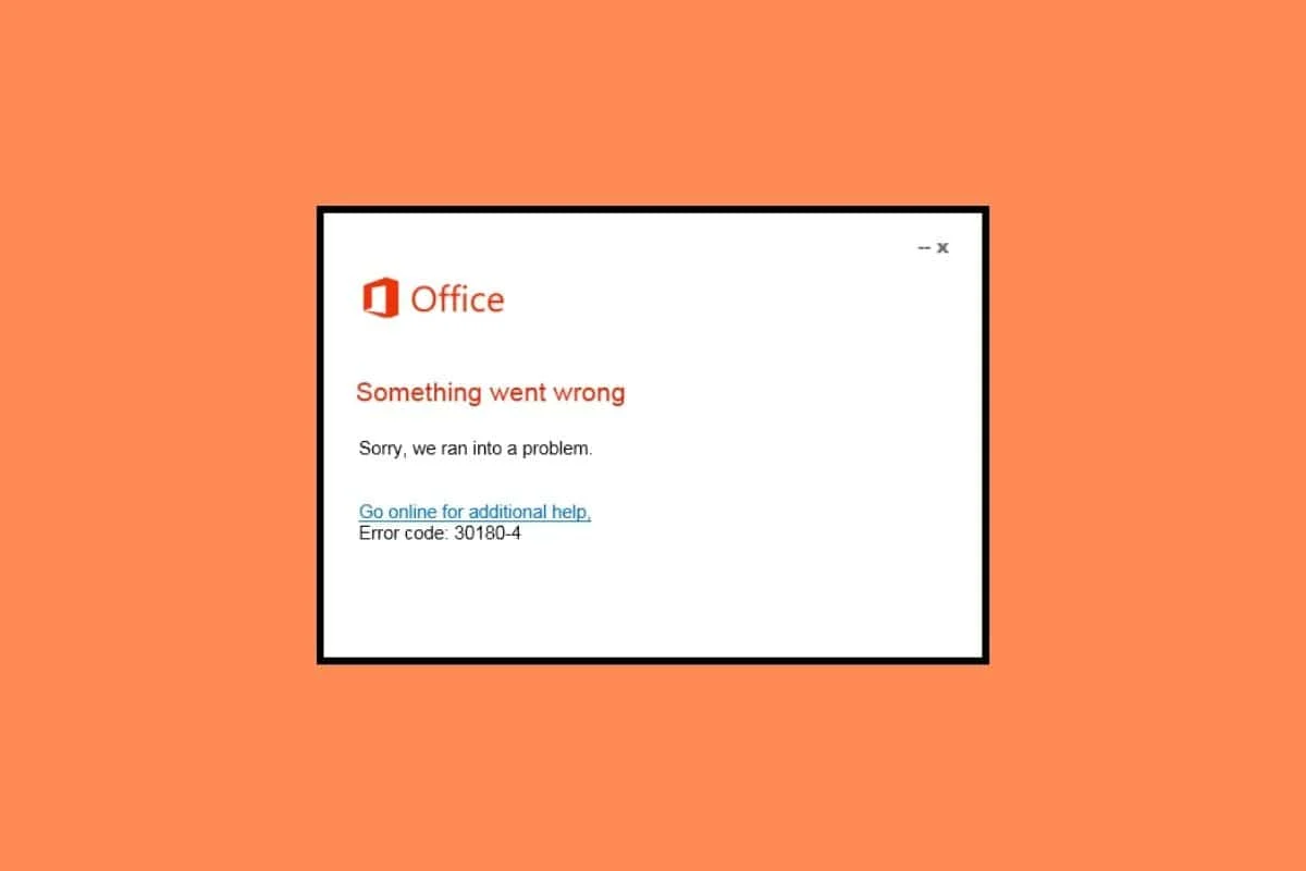 Microsoft Office 설치 오류 코드 30180-4 문제를 해결하는 8가지 방법