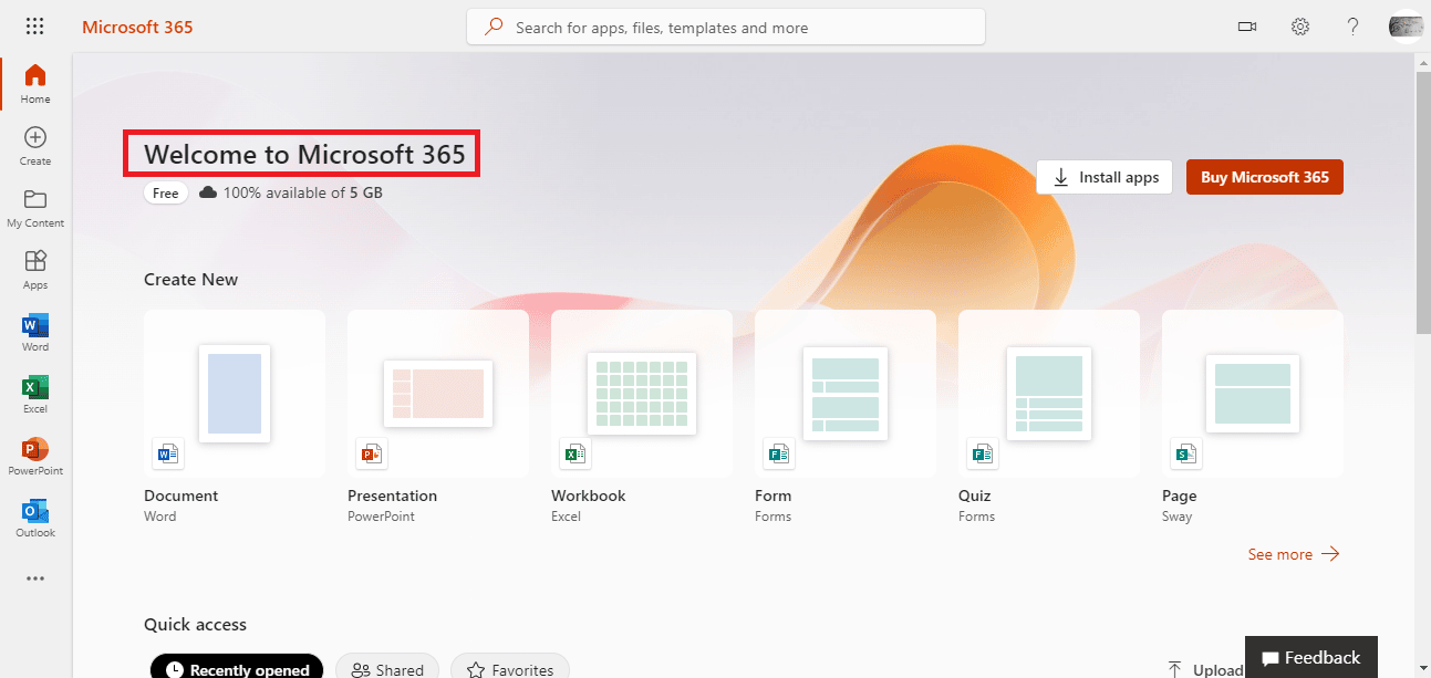 공식 Microsoft 365 홈페이지를 방문하세요. Microsoft Office 설치 오류 코드 30180-4 문제를 해결하는 8가지 방법