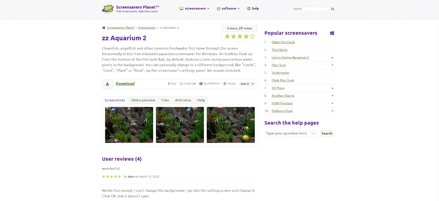 Site oficial do zz Aquarium 2