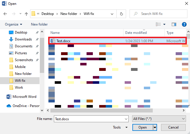 Temukan file yang bermasalah