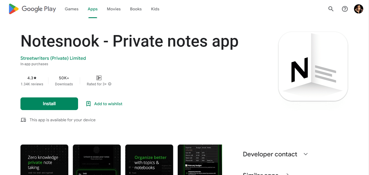 Pas snook. Top 23 des meilleures applications de notes pour Android