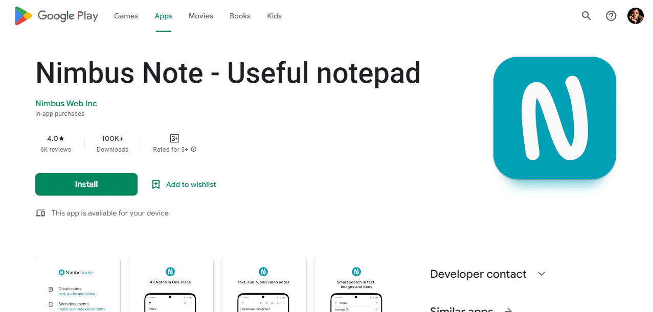 Nimbus Notes 是适用于 Android 的最佳笔记应用程序之一