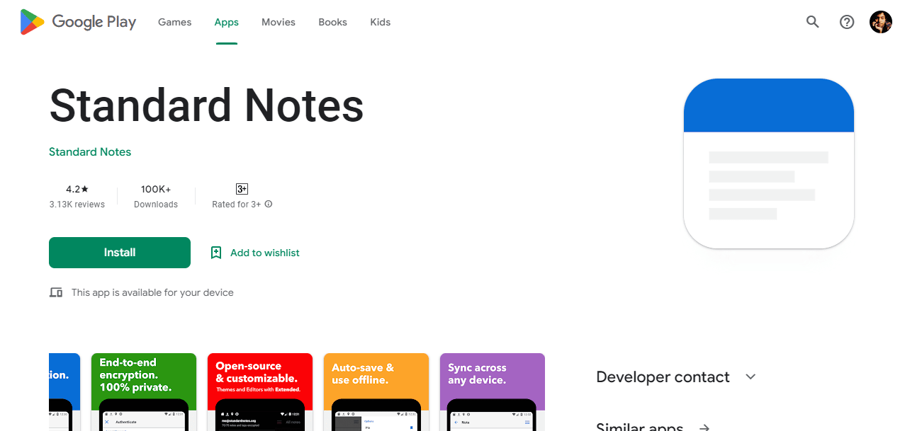 Remarques standards. Top 23 des meilleures applications de notes pour Android