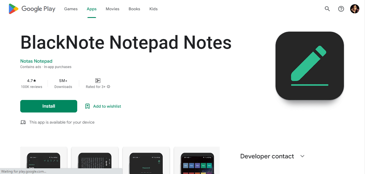 Note noire. Top 23 des meilleures applications de notes pour Android