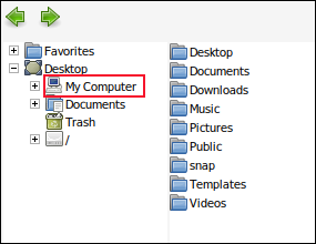 Dialog "Buka File" di Notepad++, memperlihatkan entri pohon direktori "Komputer Saya".