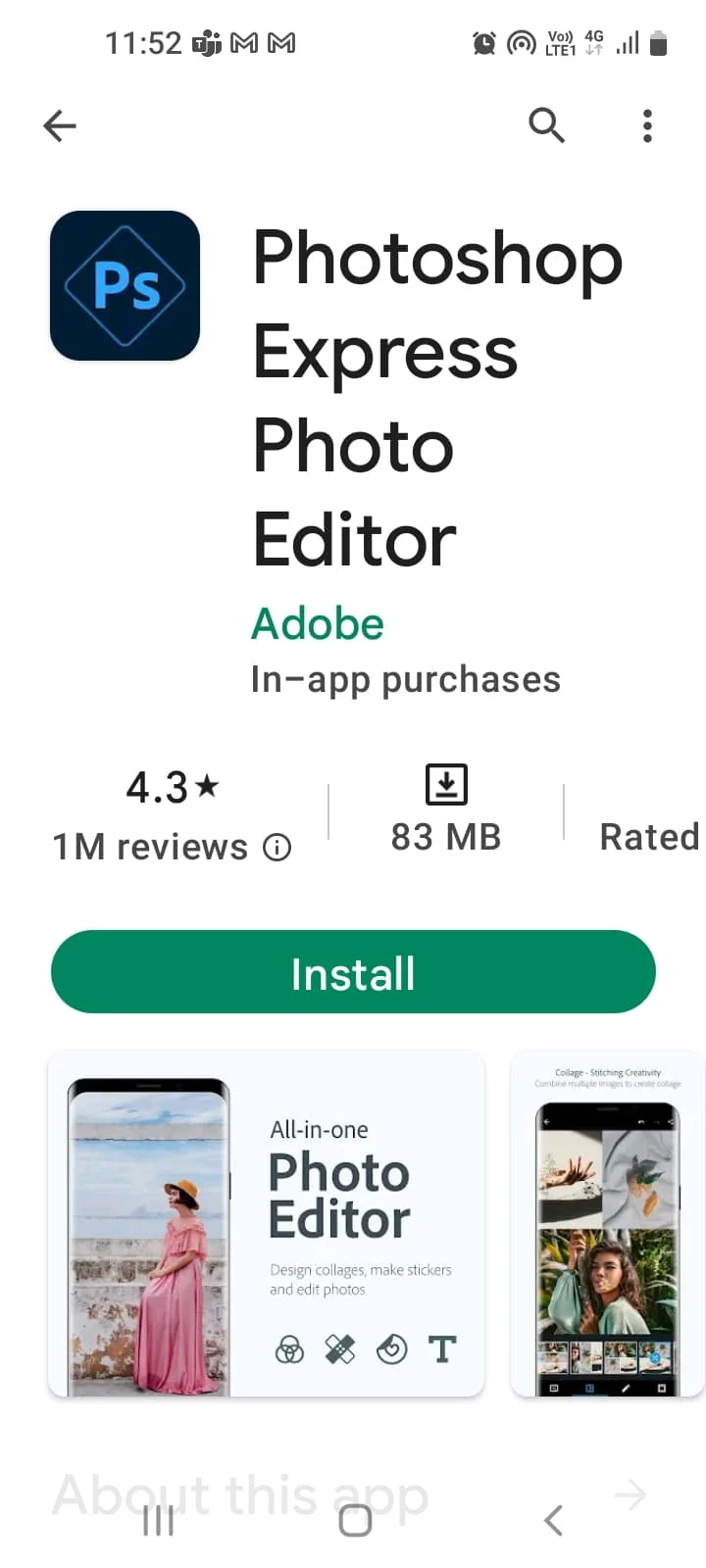 Adobe Photoshop Ekspres. Android'de Bulanık Resimler Nasıl Onarılır