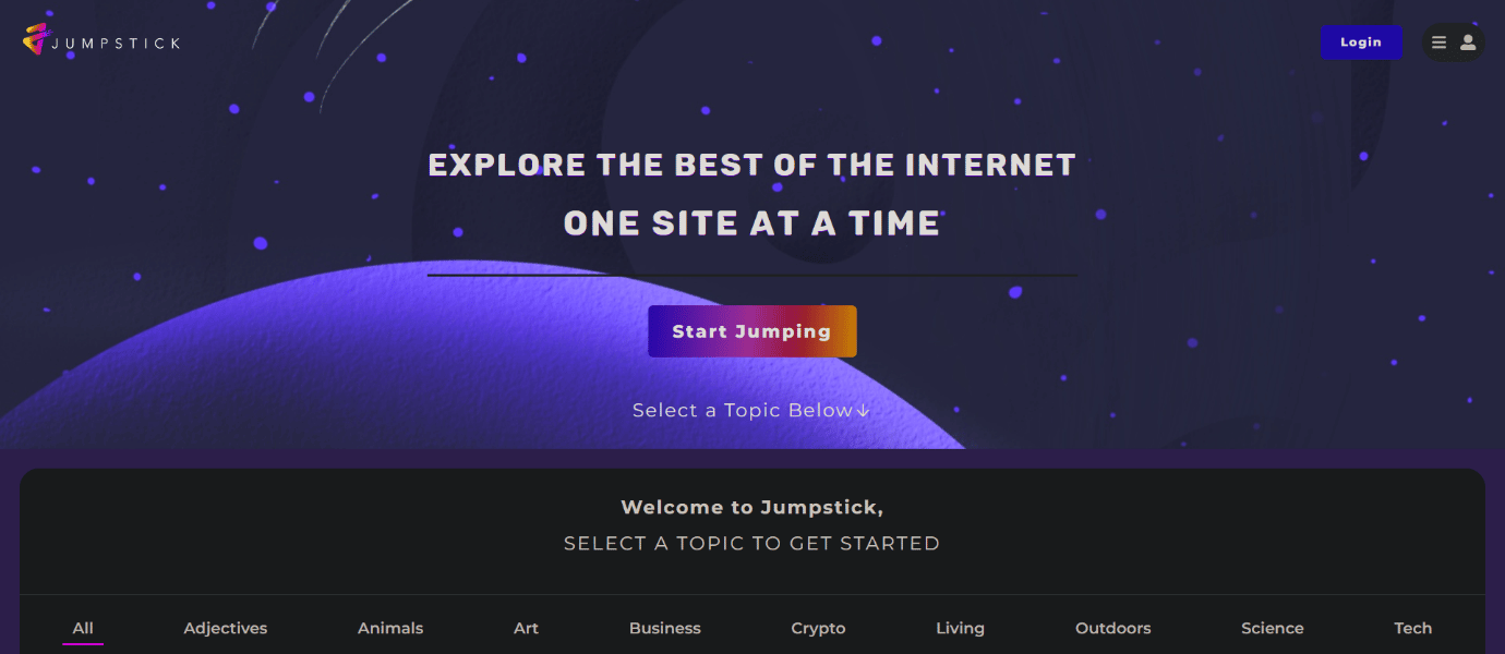 Homepage von Jumpstick