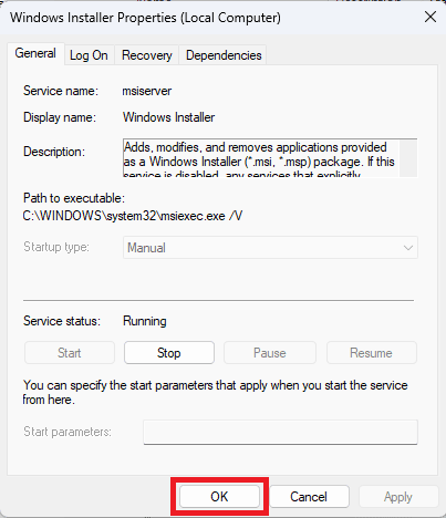 haga clic en Aceptar. Repare el código de error 17 de Spotify en Windows 10