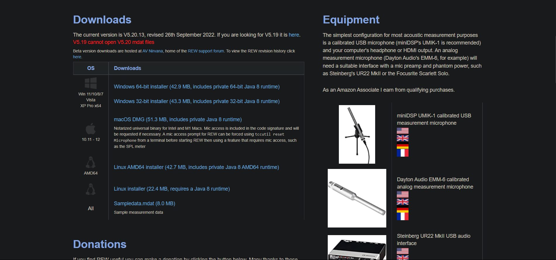 โฮมเพจอย่างเป็นทางการของ Room Acoustics Software