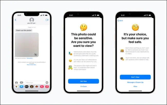 Fonctionnalités de sécurité pour enfants introduites dans iOS 15