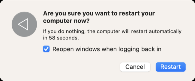 Redémarrez macOS pour résoudre une myriade de problèmes