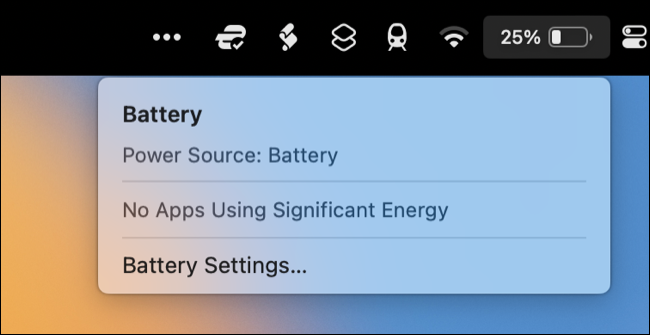 Aplicativos que usam energia significativa no macOS