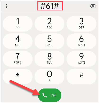 Entrez le code de numérotation et appuyez sur "Appeler".