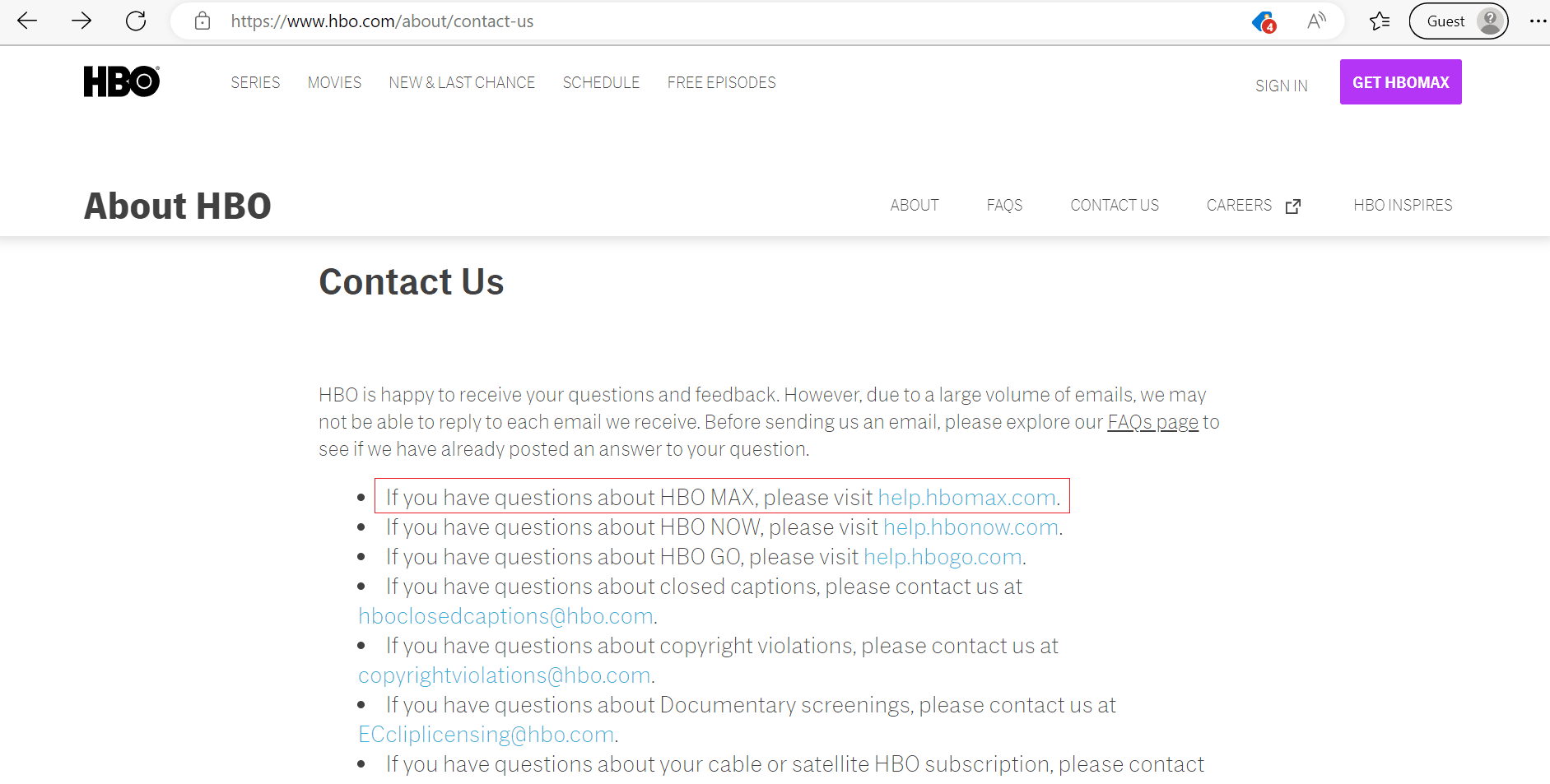 hbo связаться с нами веб-страница | HBO Max не работает на PS4 или PS5