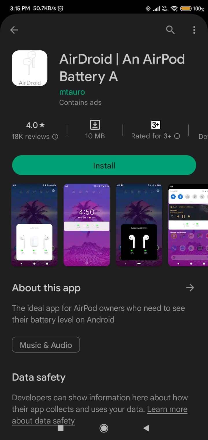 ร้านค้า AirDroid Google Play 17 แอพ AirPods ที่ดีที่สุดสำหรับ Android