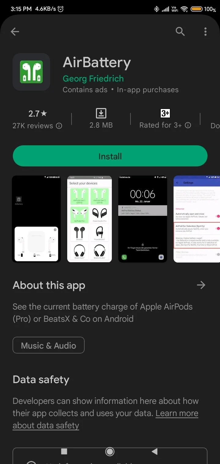 AirBattery Google Play ストア