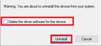 Seleziona la casella accanto a Elimina il software del driver per questo dispositivo e fai clic su Disinstalla. Risolto il problema con il controller PS5 che non funziona su PC