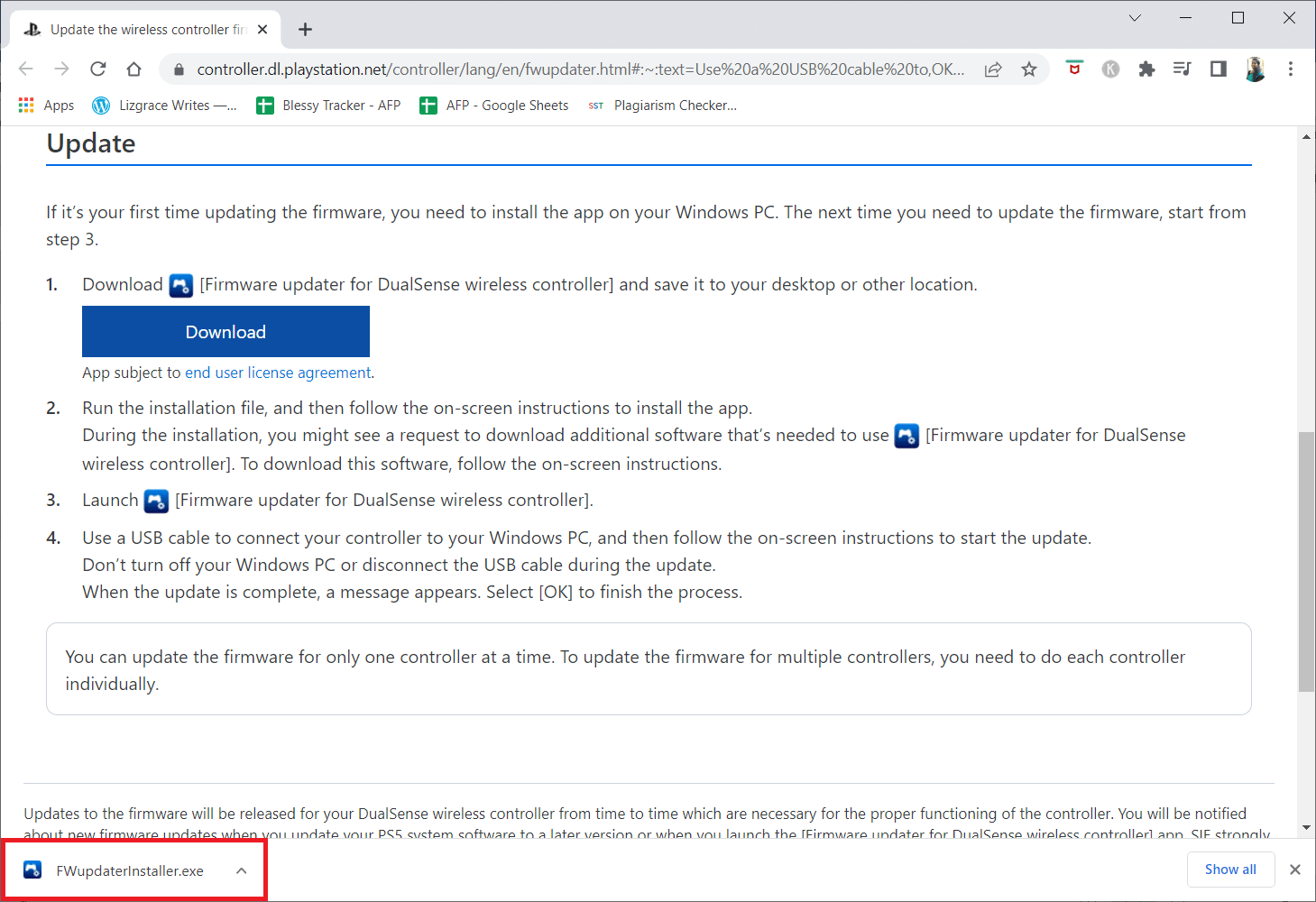 Fare clic sul file del programma di installazione scaricato per installare ed eseguire il programma di installazione. Risolto il problema con il controller PS5 che non funziona su PC