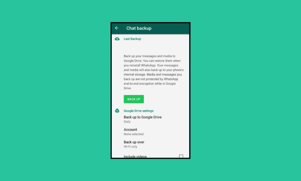 Come eseguire il backup delle foto di WhatsApp su Google Foto