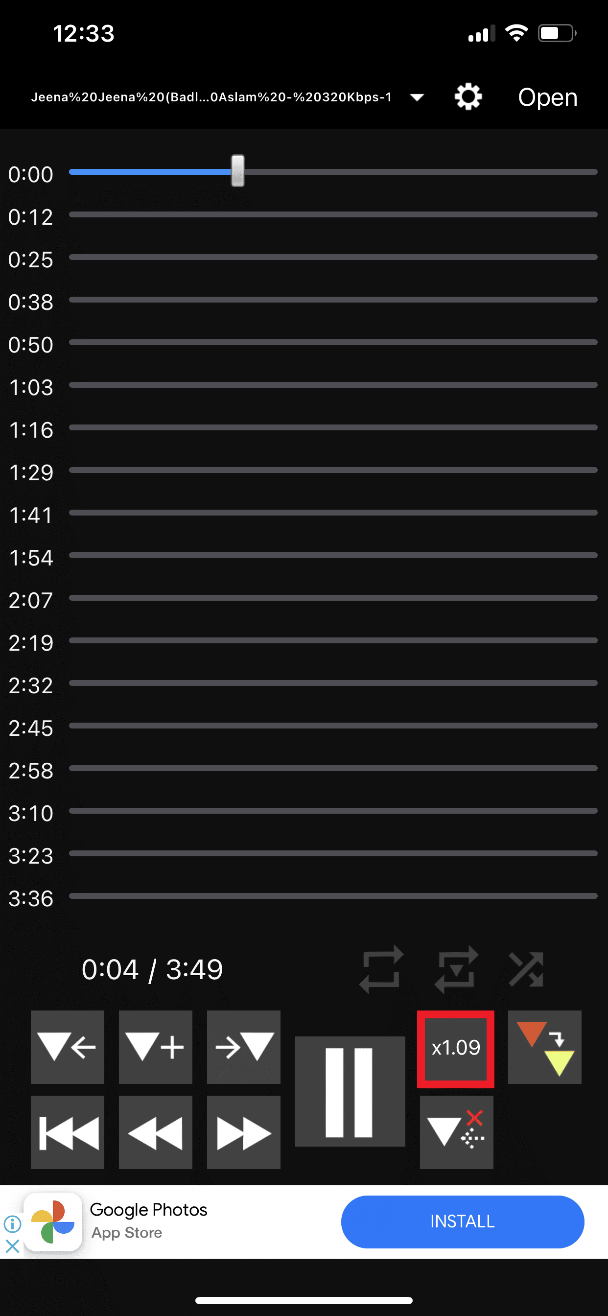 Toque el ícono de velocidad para iniciar Configuración de velocidad | cómo cambiar la velocidad de reproducción de Spotify