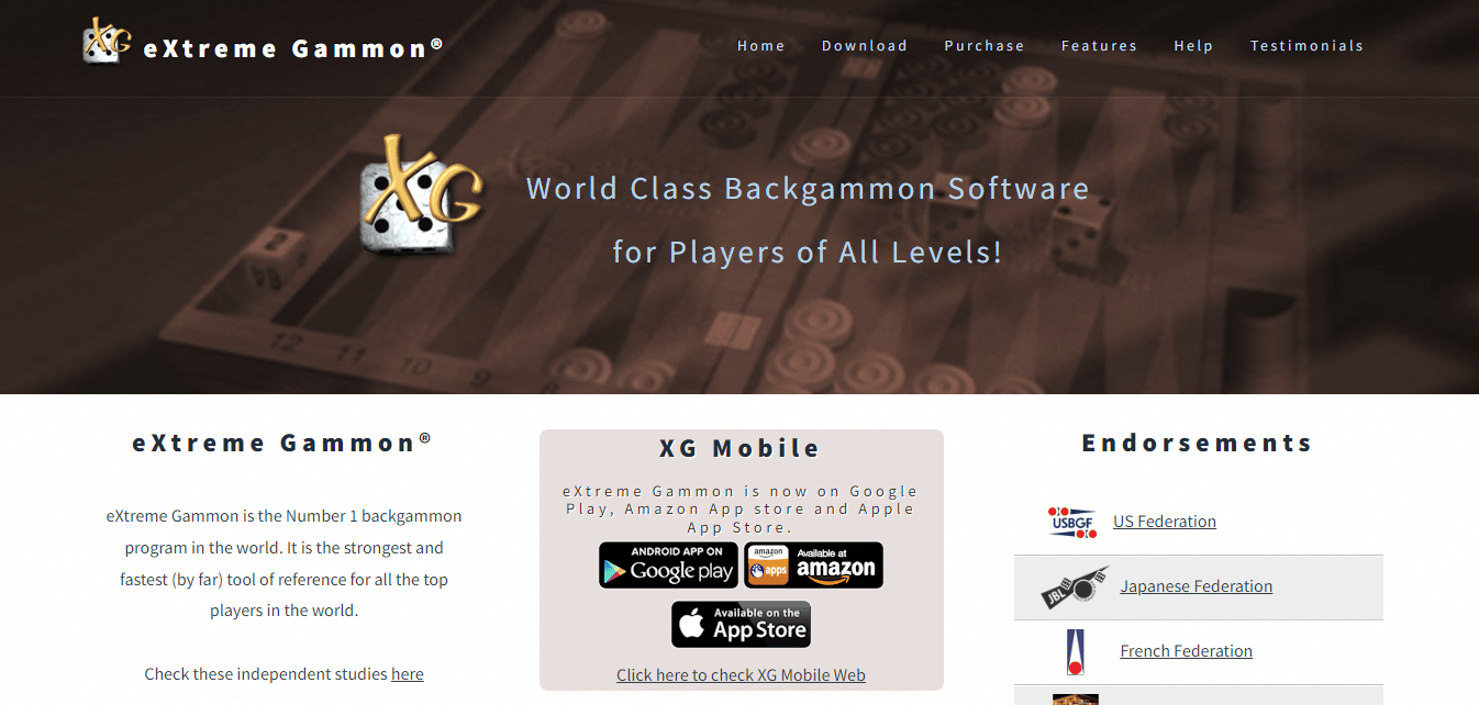 Pagina web di eXtreme Gammon. I 10 migliori siti per giocare a backgammon online