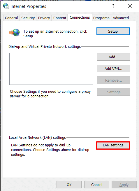 Scegli le impostazioni LAN. 9 modi per correggere l'errore Apex Legends Nessun server trovato