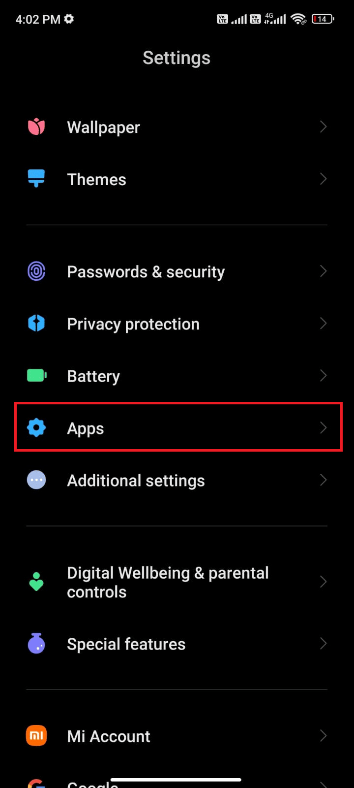 tocca App seguito da Gestisci app. 9 modi per correggere Discord Search che non funziona sui dispositivi mobili