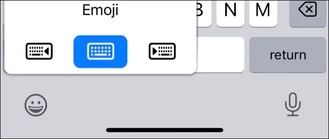 Переключиться на клавиатуру для одной руки на iPhone