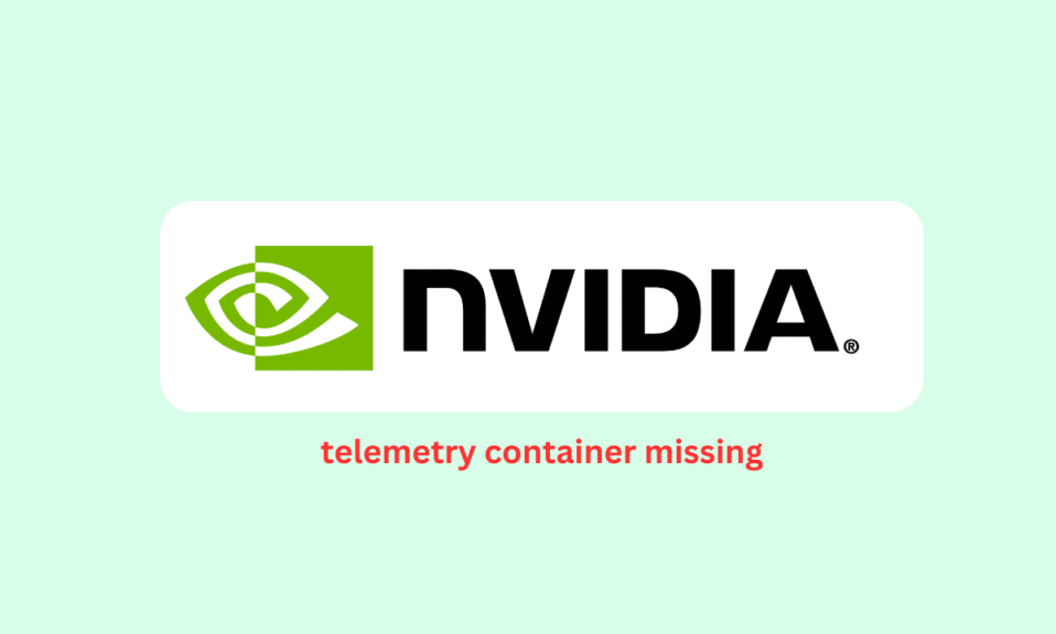 Reparar el error faltante del contenedor de telemetría de NVIDIA