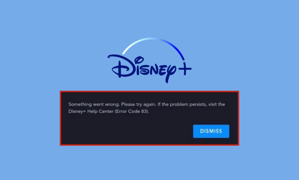 Correggi il codice di errore Disney Plus 83