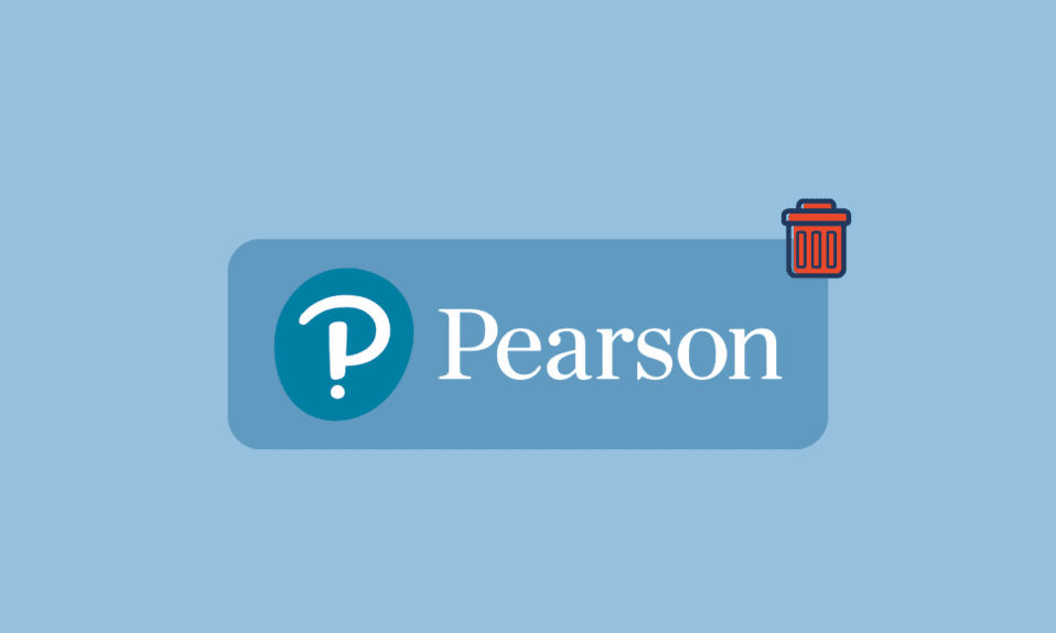 如何删除 Pearson 帐户