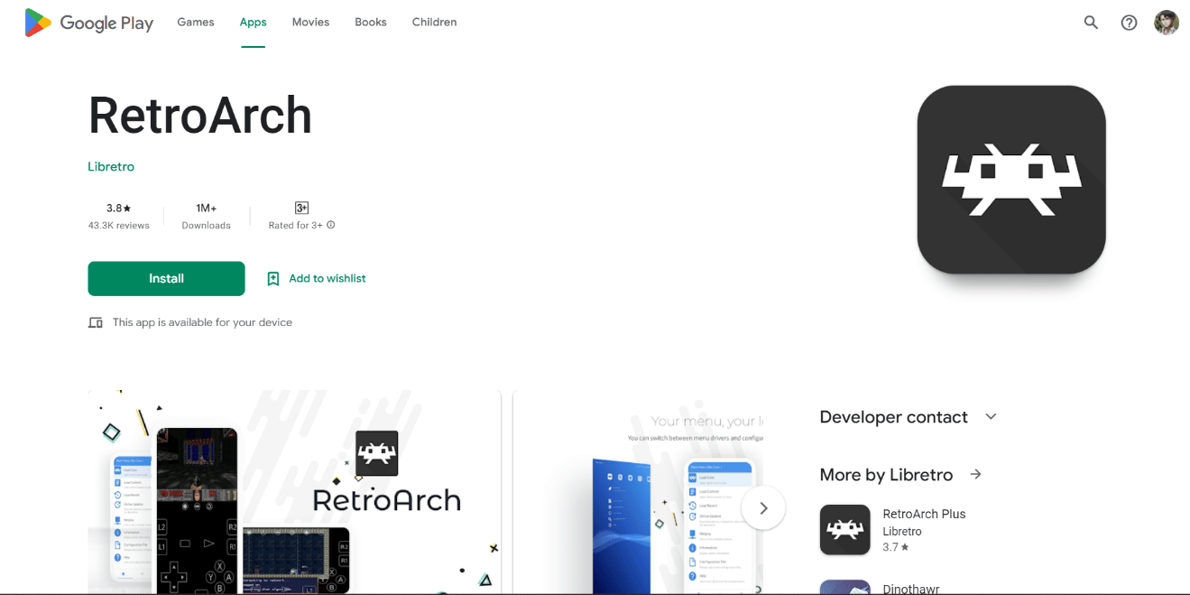 RetroArch บน Google Play