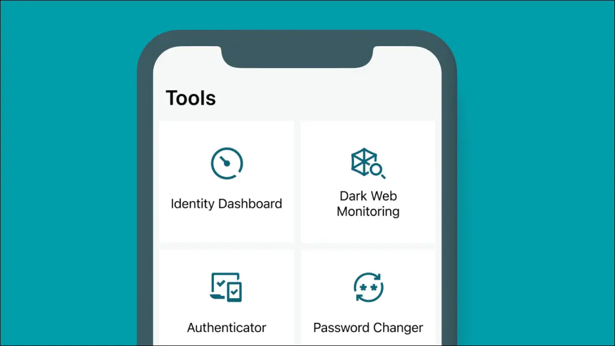 Instrumente Dashlane pe un dispozitiv mobil