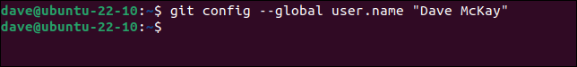 Setarea numelui de utilizator Git global