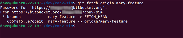 使用 git fetch 獲取單個遠程分支