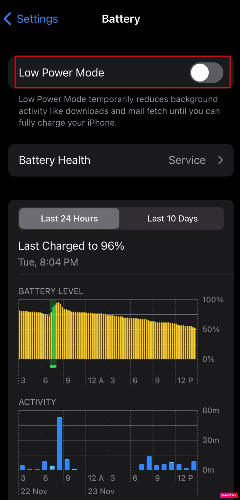 disattivare la modalità a basso consumo | impossibile installare l'aggiornamento dell'iPhone