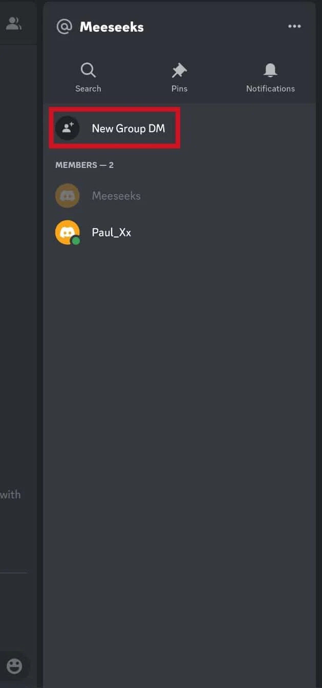 Stuknij w opcję Nowa grupa DM. Jak usunąć kogoś z grupy Discord