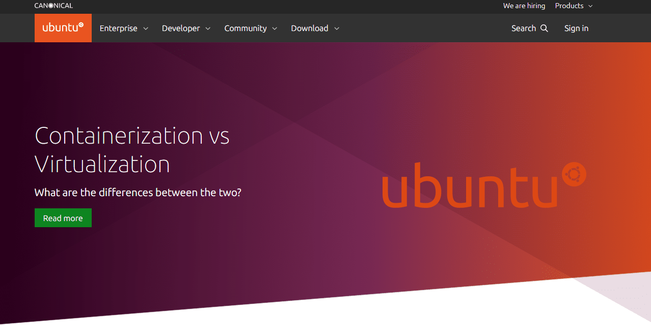 Site do Ubuntu