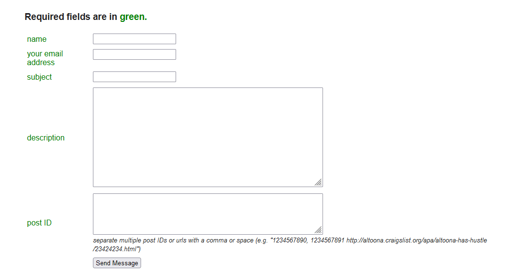 Use este formulário de contato para enviar um relatório mais detalhado para Craigslist | Como identificar um golpista do Craigslist