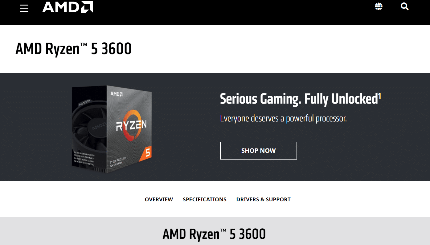 AMD Ryzen 5 3600