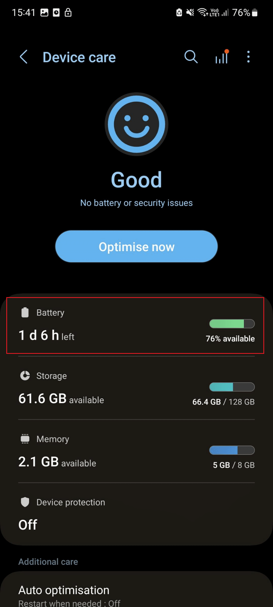 Batterieoption