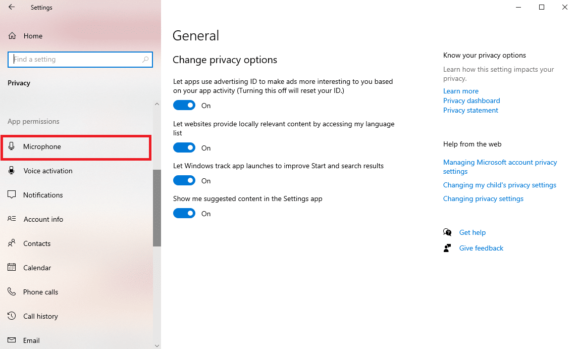 導航到麥克風。如何修復 Windows 10 中的 Audacity 錯誤代碼 9999