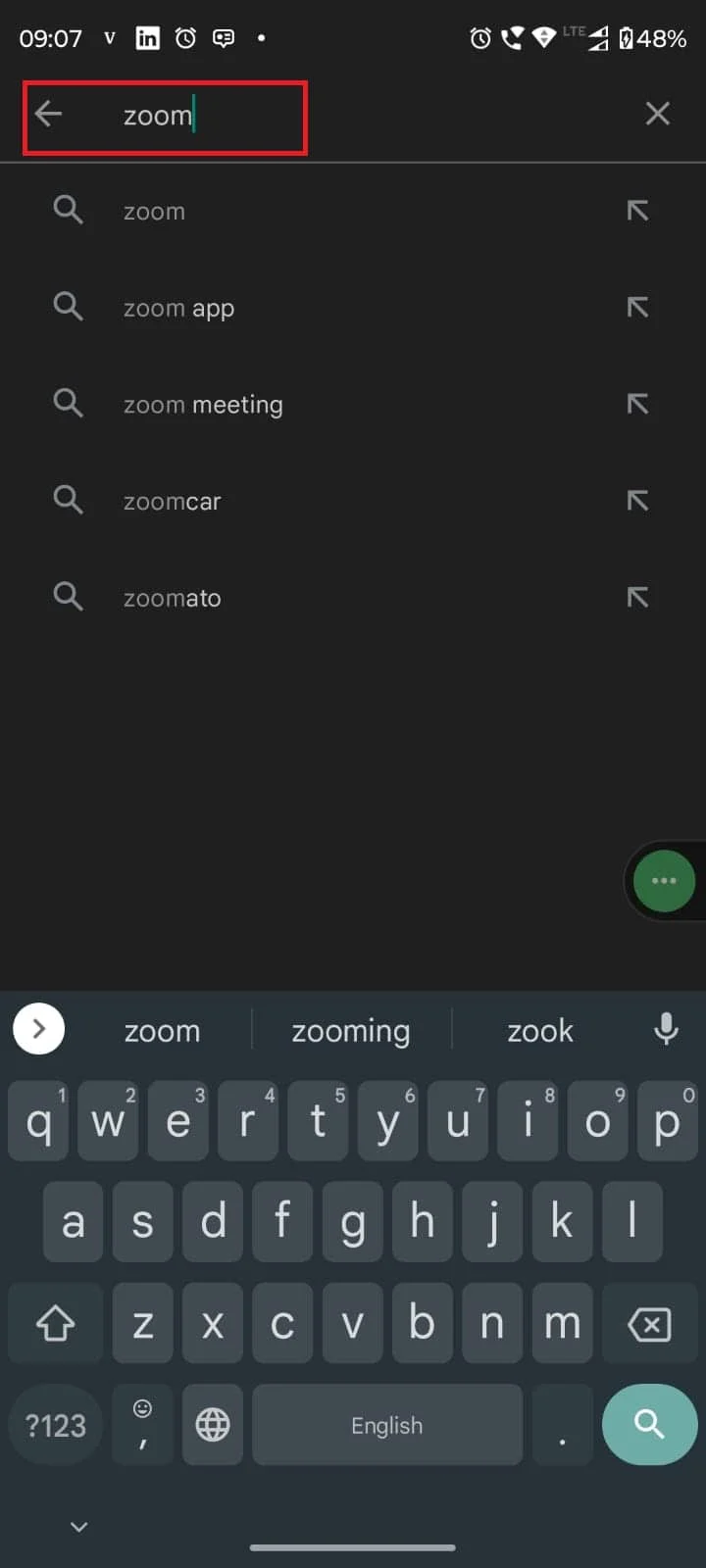 Apri Google Play Store e cerca Zoom. Correggi il codice di errore dello zoom 3003